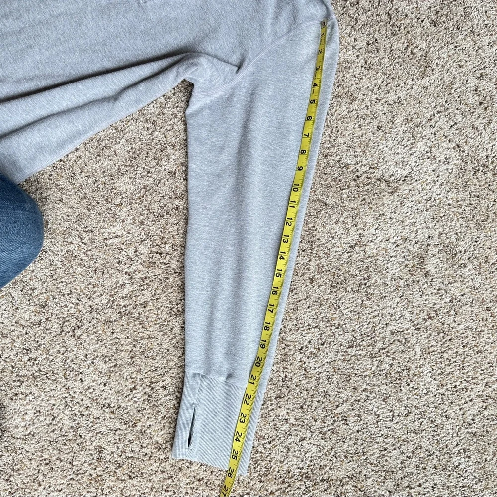 Athleta Tunic Sweatshirt with Cowl Neck and Half Zip Gray Size 1X - Picture 14 of 14